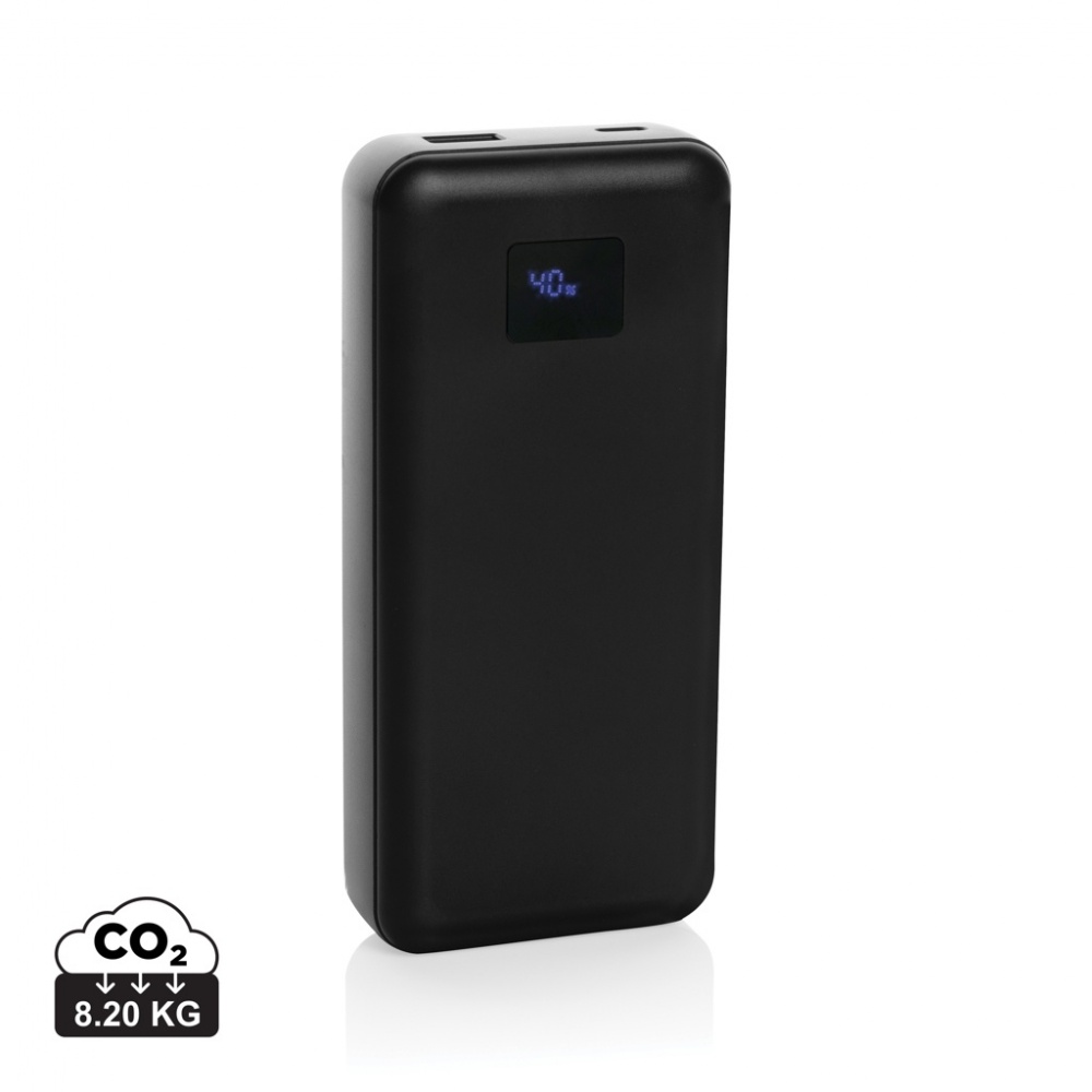 Logotrade mainoslahja tuotekuva: Gridley 20000mAh 65W tietokonevirtapankki RCS muovista