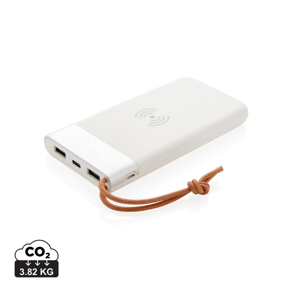 Logo trade mainostuote kuva: Aria 8000 mAh 5 W:n langaton varavirtalähde