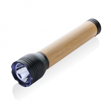 Logotrade mainostuotet kuva: Lucid 5W taskulamppu RCS muovista ja bambusta
