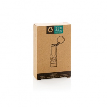 Logotrade mainoslahja tuotekuva: Globix RCS USB-ladattava avaimenperä taskulamppu