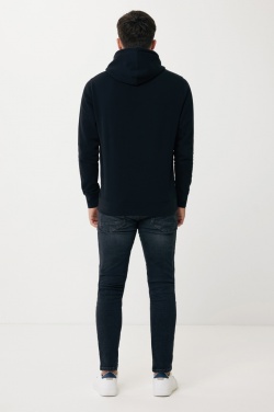 Logo trade liikelahja mainoslahja tuotekuva: Iqoniq Rila kevyt huppari kierrätetystä puuvillasta