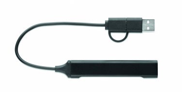 Logotrade mainoslahjat ja liikelahjat tuotekuva: USB 4 portin keskitin 19 cm