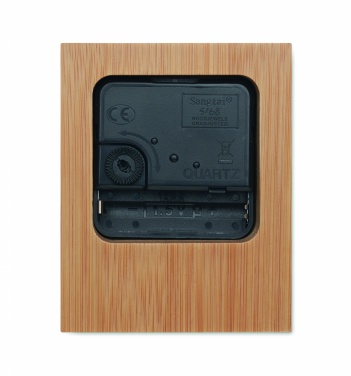 Logotrade mainoslahja tuotekuva: Bambu pöytäkello