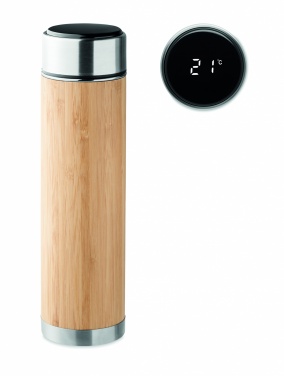 Logo trade mainoslahja kuva: Bambu termospullo 480 ml PANAY