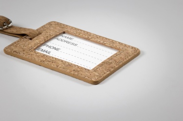 Logotrade liikelahja tuotekuva: Cork luggage tag