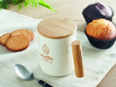 Logo trade liikelahjat mainoslahjat kuva: Posliinimuki kannella 380 ml