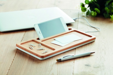 Logo trade mainoslahja kuva: Bambu langaton laturi 5W MALABAR