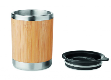 Logo trade liikelahja kuva: Bambu take away-muki
