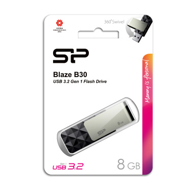 Logotrade liikelahja tuotekuva: Pendrive Silicon Power Blaze B30 3.1