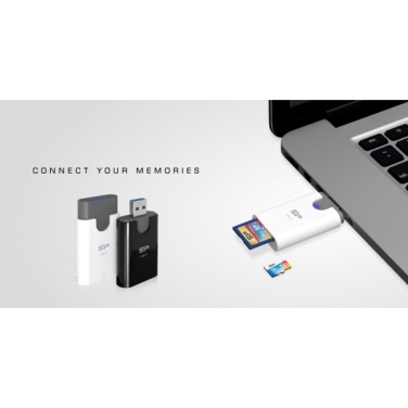 Logotrade mainoslahja ja liikelahja kuva: MicroSD ja SD-kortinlukija Silicon Power Combo 3.1