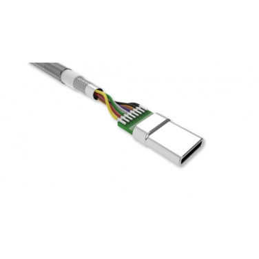 Logotrade mainoslahjat kuva: Nailoninen tiedonsiirtokaapeli LK30 Type - C Quick Charge 3.0