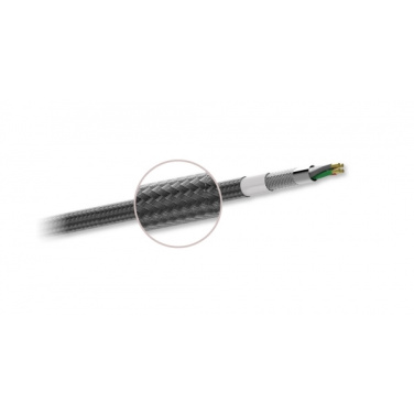 Logo trade mainostuotet tuotekuva: Nailoninen tiedonsiirtokaapeli LK30 Type - C Quick Charge 3.0