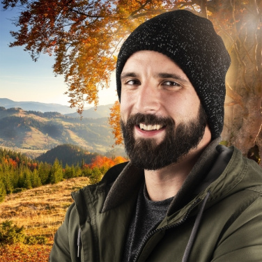 Logo trade liikelahja mainoslahja tuotekuva: Monikäyttöinen huivi MOGOTON Schwarzwolf