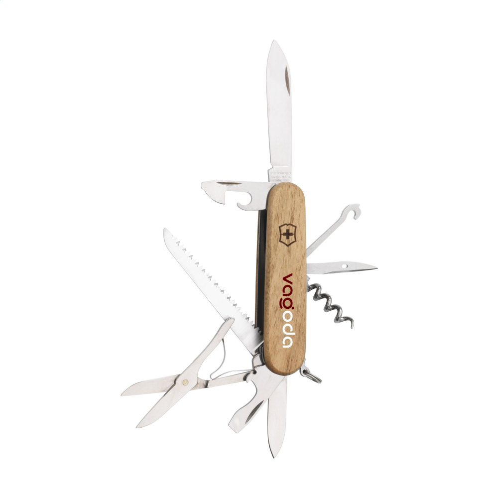 Logo trade mainoslahja ja liikelahja tuotekuva: Victorinox Huntsman Wood taskuveitsi