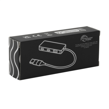 Logotrade mainoslahjat ja liikelahjat tuotekuva: Tecco GRS Kierrätetty Alu USB Hub