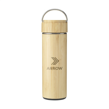 Logotrade mainoslahjat ja liikelahjat tuotekuva: Nikko 330 ml bambu termopullo/termokuppi