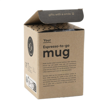 Logotrade mainoslahja tuotekuva: Espresso-to-Go Muki RCS kierrätettyä terästä 170 ml