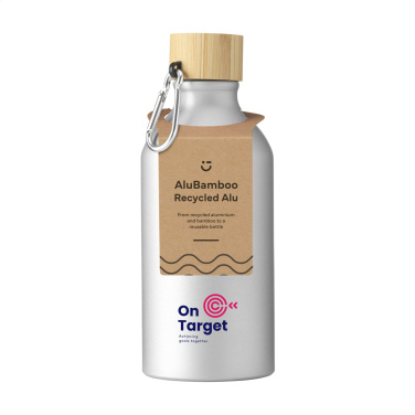 Logo trade mainoslahjat ja liikelahjat kuva: AluBamboo GRS Kierrätetty Alu 500 ml vesipullo