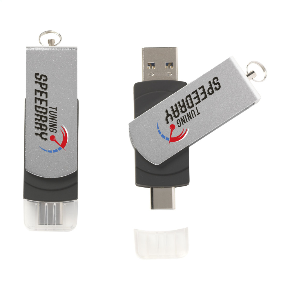 Logo trade mainostuote kuva: USB Dual Connect 3.0 - Type-C 32 Gt