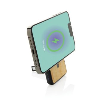 Logo trade mainoslahja kuva: Zen RCS 5000 mah 5W magneettinen bambu virtalähde