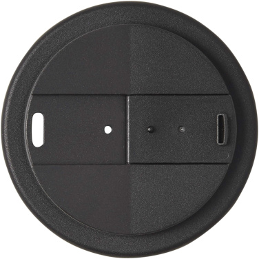 Logo trade mainoslahja ja liikelahja tuotekuva: Americano® Eco 350 ml kierrätysmuki läikkymättömällä kannella