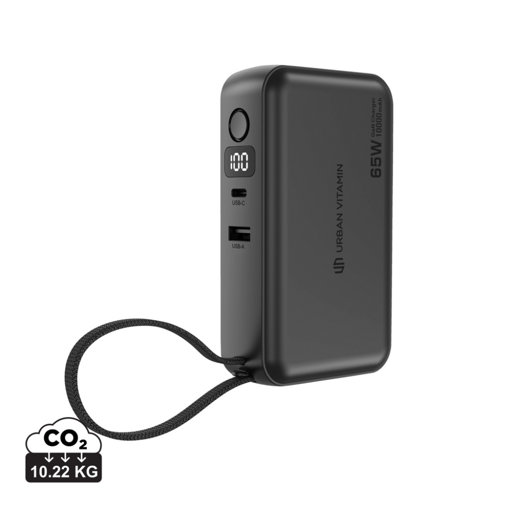 Logotrade mainostuotet kuva: Urban Vitamin Eureka RCS 65 W hybridilaturi ja virtapankki