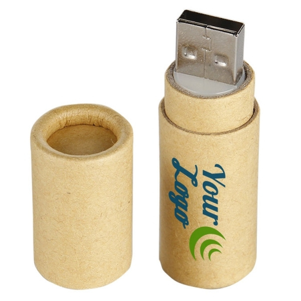Logotrade liikelahjat kuva: Pahvista valmistettu USB-tikku