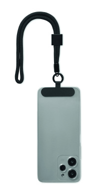 Logo trade mainoslahja ja liikelahja tuotekuva: RPET-puhelinrannenauha