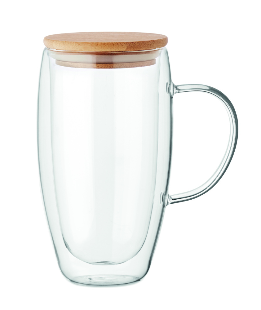 Logo trade mainostuotet tuotekuva: Kaksiseinäinen lasimuki 450ml