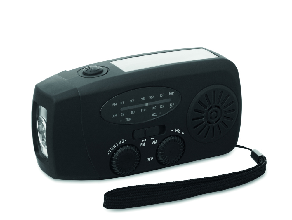 Logotrade mainoslahjat kuva: Radio LED-taskulampulla