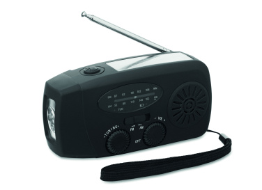 Logotrade mainostuotet kuva: Radio LED-taskulampulla