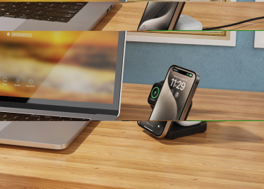 Logotrade liikelahjat mainoslahjat tuotekuva: Urban Vitamin Arcadia RCS rplast 15W 3in1 magn. laturi