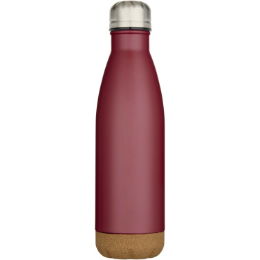 Logo trade liikelahjat mainoslahjat kuva: Cove 500 ml:n kaksiseinämäinen tyhjiöeristetty ruostumattomasta teräksestä valmistettu vesipullo korkkiyksityiskohdilla