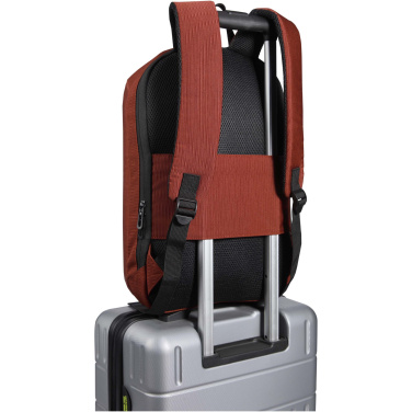 Logotrade mainostuote tuotekuva: Luma GRS-kierrätetystä materiaalista valmistettu  varkaudenestoreppu 15 tuuman kannettavalle tietokoneelle 10 litraa