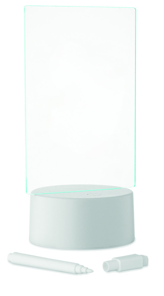 Logo trade liikelahja mainoslahja tuotekuva: Valaistu LED-muistitaulu