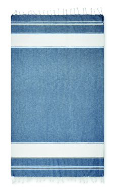 Logo trade liikelahja mainoslahja tuotekuva: Rantakassi hamam-pyyhkeellä