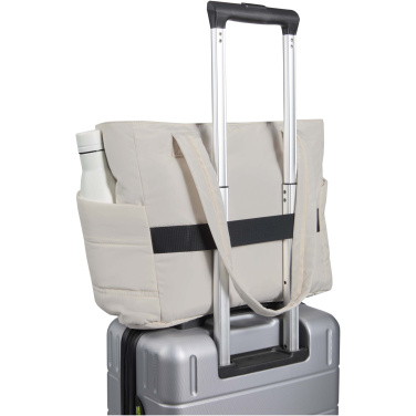 Logo trade mainostuotet tuotekuva: Puffer 15,6 tuuman GRS-kierrätetystä materiaalista valmistettu kannettavan tietokoneen laukku, 18 l