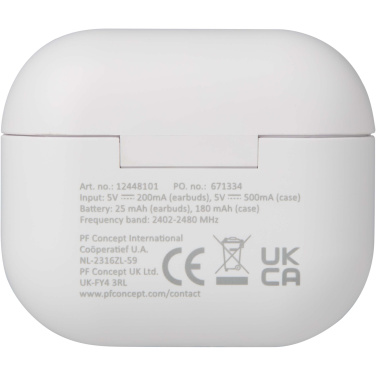 Logo trade mainoslahja ja liikelahja tuotekuva: Altais kierrätysmuovista valmistetut True Wireless Bluetooth® -kuulokkeet