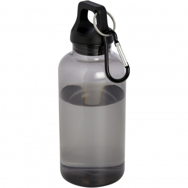 Logotrade dovana nuotrauka: Oregono 400 ml RCS sertifikuotas perdirbto plastiko vandens butelis su karabinu