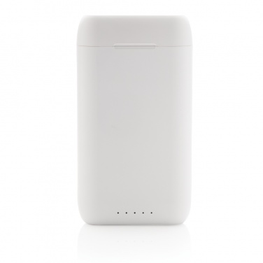 Logotrade reklaminės dovanos nuotrauka: Liberty TWS ausinės su 5 000 mAh maitinimo bloku