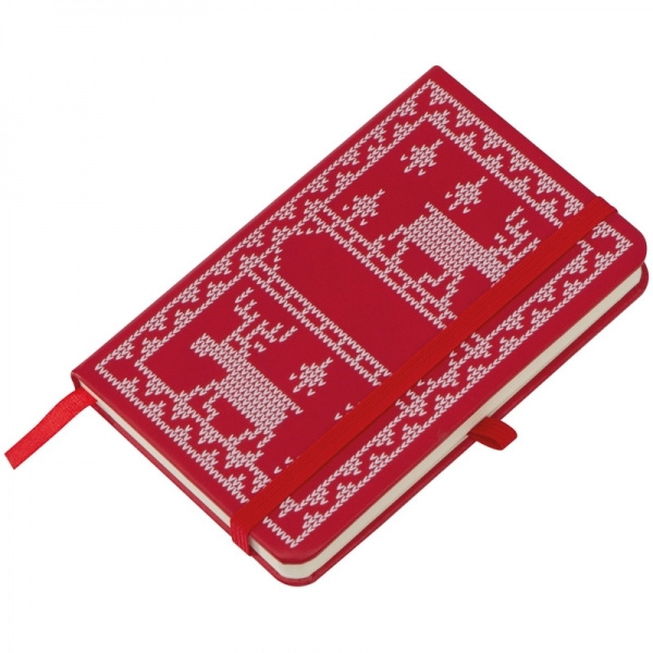 Logotrade firminės dovanos nuotrauka: A6 formato užrašų knygelė su kalėdiniu dizainu