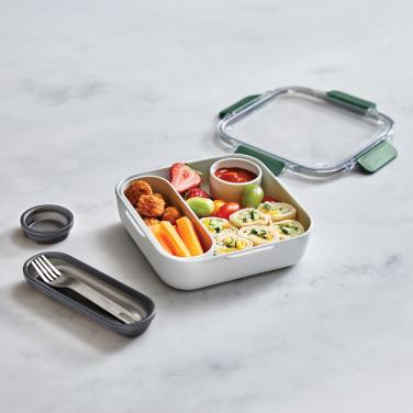 Logotrade reklaminės dovanos nuotrauka: Originali juoda+Blum pietų dėžutė