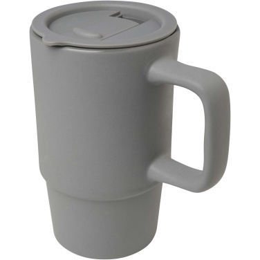 Logotrade dovana nuotrauka: Carter 450 ml keraminis puodelis su plastikiniu dangteliu