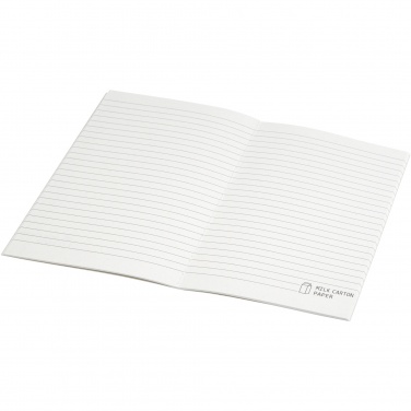 Logotrade logo dāvanas foto: Dairy Dream A5 izmēra atsauces otrreizējās pārstrādes piena kastītes cahier piezīmju grāmatiņa