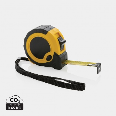 Logotrade logo dāvanas foto: RCS pārstrādāta plastmasas 3M/16 mm lente ar apturēšanas pogu