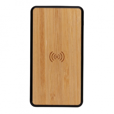 Logotrade logo dāvanas foto: RCS pārstrādātās plastmasas 8000 mAh bezvadu barošanas banka