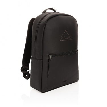 Logotrade biznesa dāvanas foto: Swiss Peak luksusa PU klēpjdatora mugursoma bez PVC