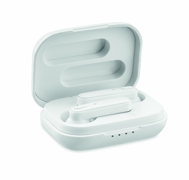 Logotrade Ideja dāvanas foto: TWS austiņas ar uzlādes bāzi