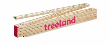 Logotrade biznesa dāvanas foto: Galdnieka lineāls kokā 2m