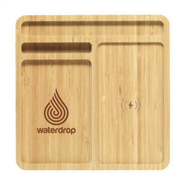 Logotrade ziemassvētku dāvanas foto: Bamboo Organizer lādētājs